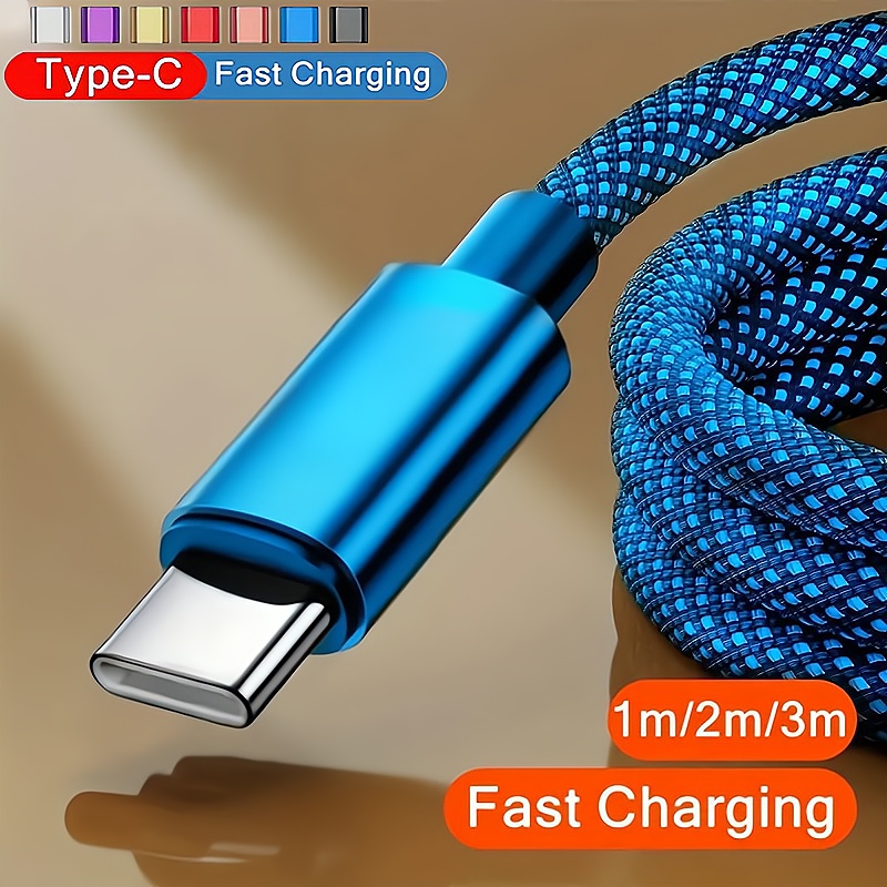 

3.3ft/6.6ft/9.9ft High-speed Usb Type-c Fast Charging Cable For Android Phones - Compatible With Samsung, Redmi, Oneplus, And Xiaomi
