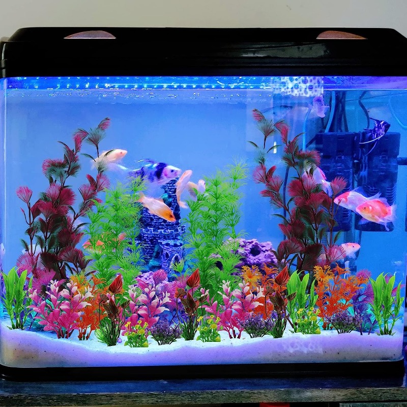 25 Pack Aquarium Plants Colorful Artificial Plant Fish Tank Decorations For  Household And Office Aquarium - Pet Supplies - Temu