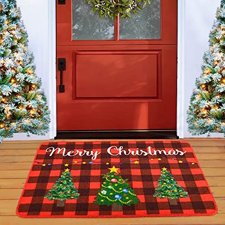 Christmas Door Mat Outdoor Welcome Doormat Merry Christmas - Temu