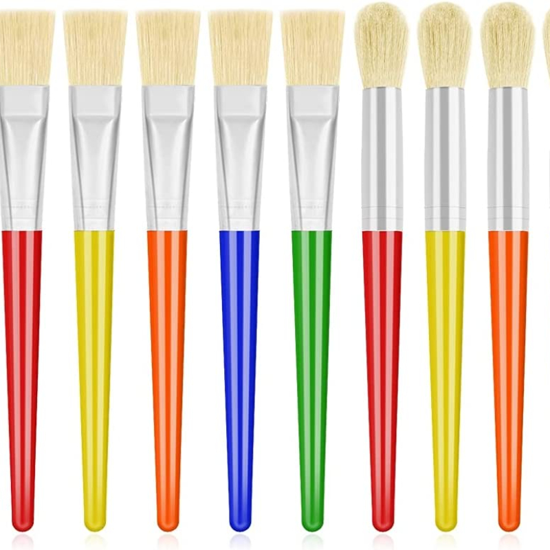 Basics Paint Brush Set Nylon Paint Brushes For Acrylic Oil - Temu