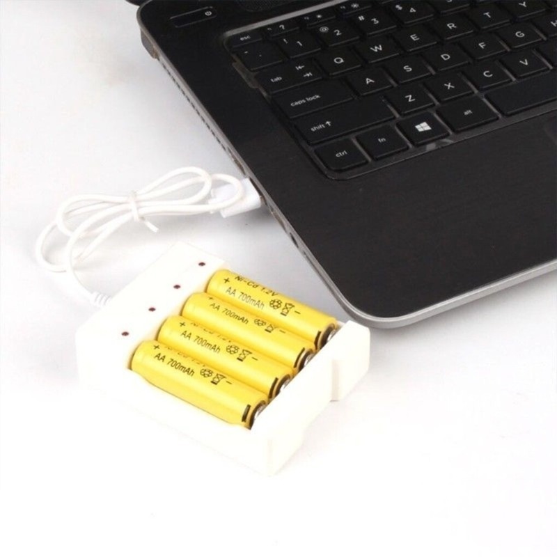 Piles rechargeables USB au Lithium polymère, 8 pièces (4 pièces aa
