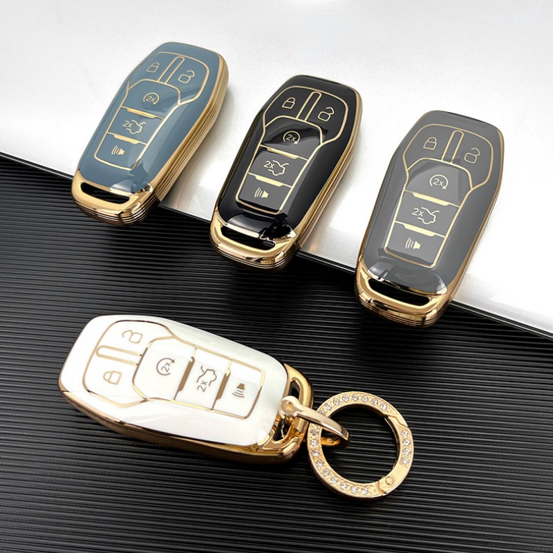 For Ford Key Fob Cover With Keychain Full Protection Key - Temu
