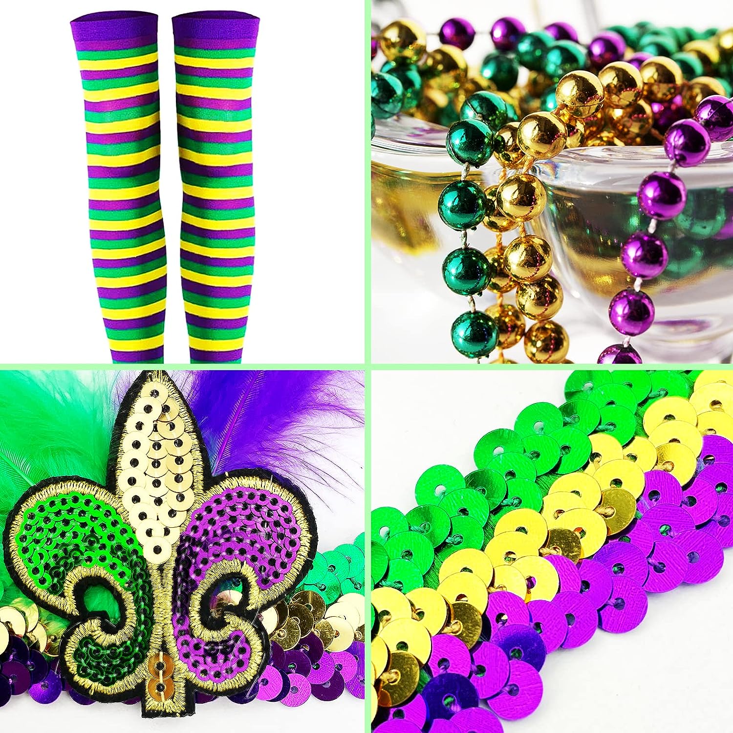 2/6pcs, Colorful Mardi Gras Feather Headband Mardi Gras Bead Necklace Mardi  Gras Hat And Bow Ties Mardi Gras Sequin Mask Carnival Headband Decorations  For Mardi Gras Party - Home & Kitchen - Temu