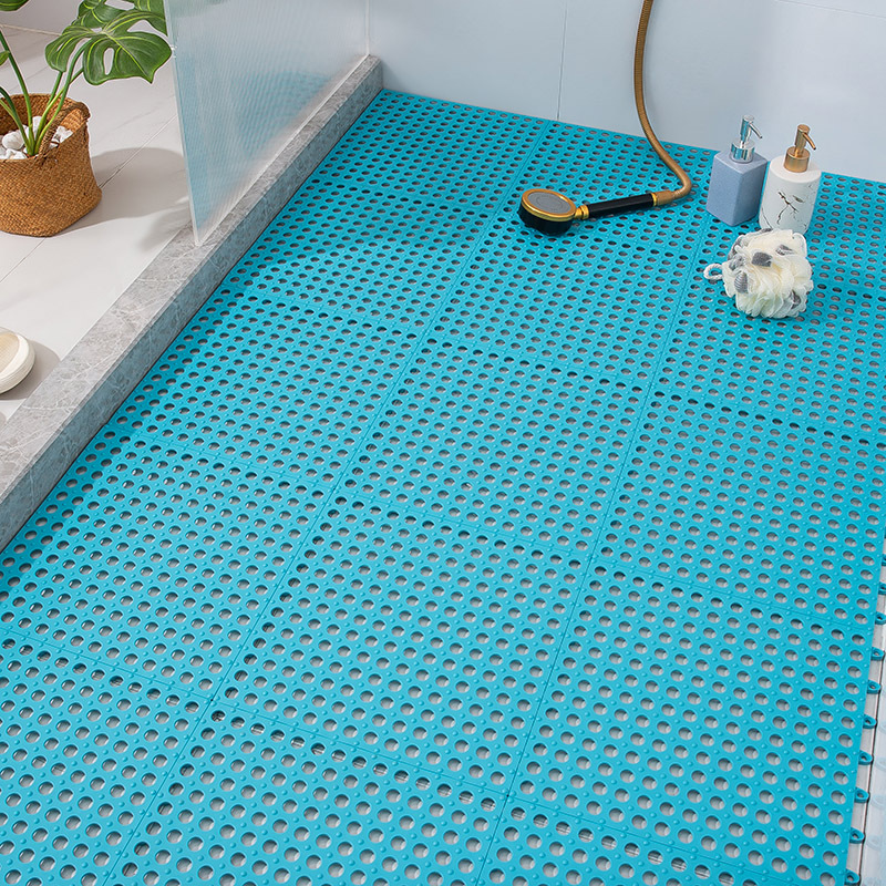 Shower Stall Mat, Waterproof Spliced Bathroom Mats With Drain Holes,  Perfect For Home Bathroom, Bathroom Accessories - Temu