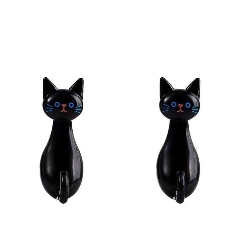 Cute Cat Pattern Adhesive Door Hooks Decorative Wall Hooks - Temu United  Kingdom