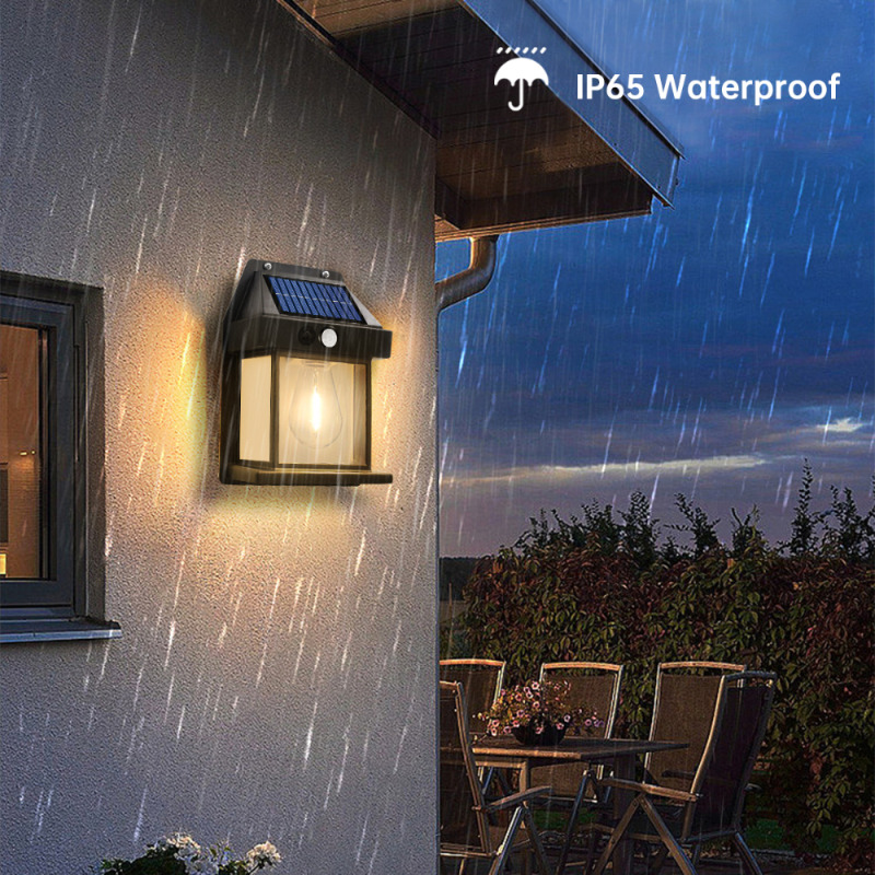 Solar Wall Lamp Motion Sensor Long Lighting IP65 Waterproof