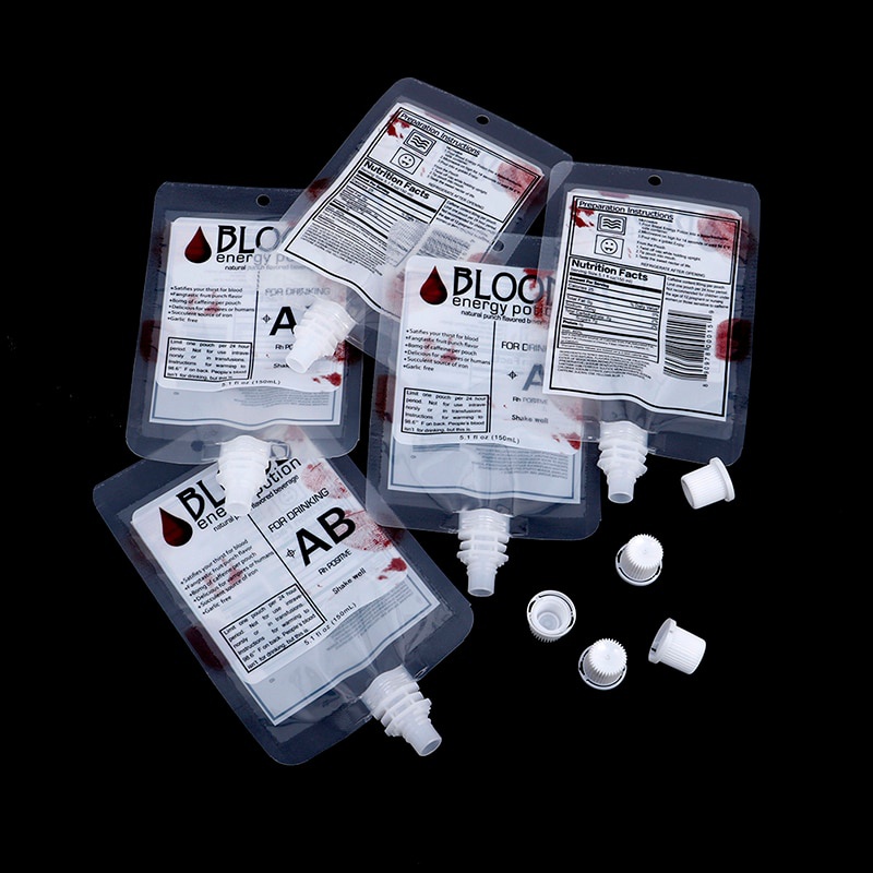 Dropship 10pcs Hospital Blood Bags For Drinks Bloody Halloween Decorations  Cup Dispenser Prom Props Juice Containers Halloween Pouch Drink Bag Energy  Drink Bag Gift Juice Bag Party Supplies to Sell Online at