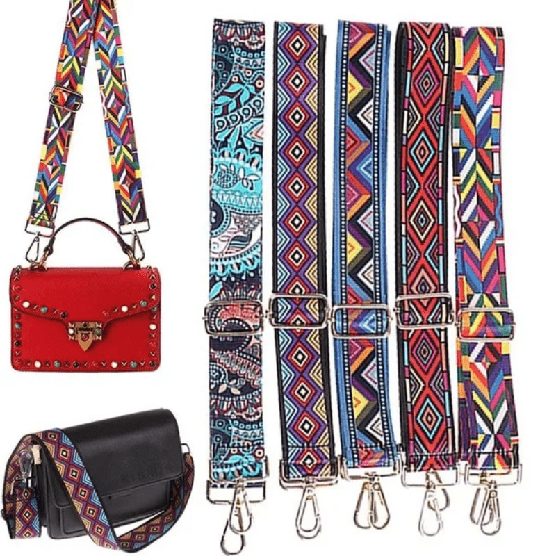 1pc Handle Bag Strap Replacement Handbag Straps Purse Strap Adjustable Crossbody Bag Straps with Metal Swivel Hooks,Temu