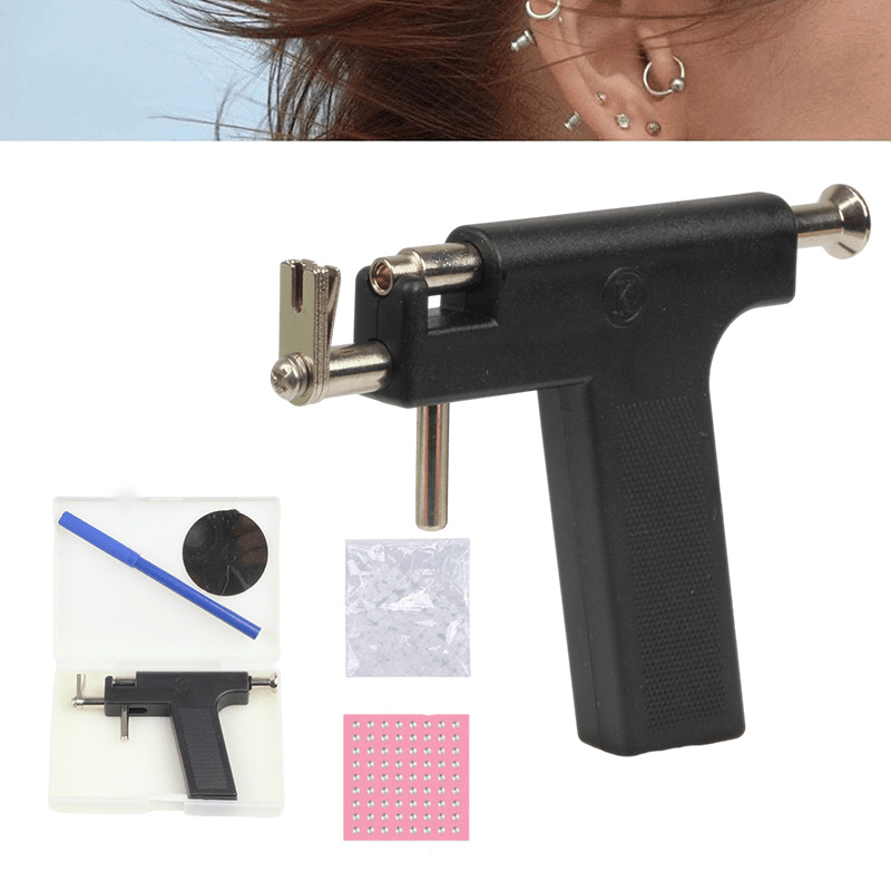Kit de pistola perforadora de orejas, juego de herramientas para pistola  perforadora de pendientes TUNC