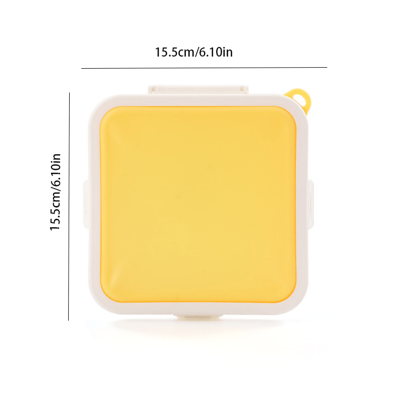 Sandwich Storage Box Silicone Lunch Box Food Storage Case Reusable  Microwave Lunch Box Food Storage Container Sandwich Boxes