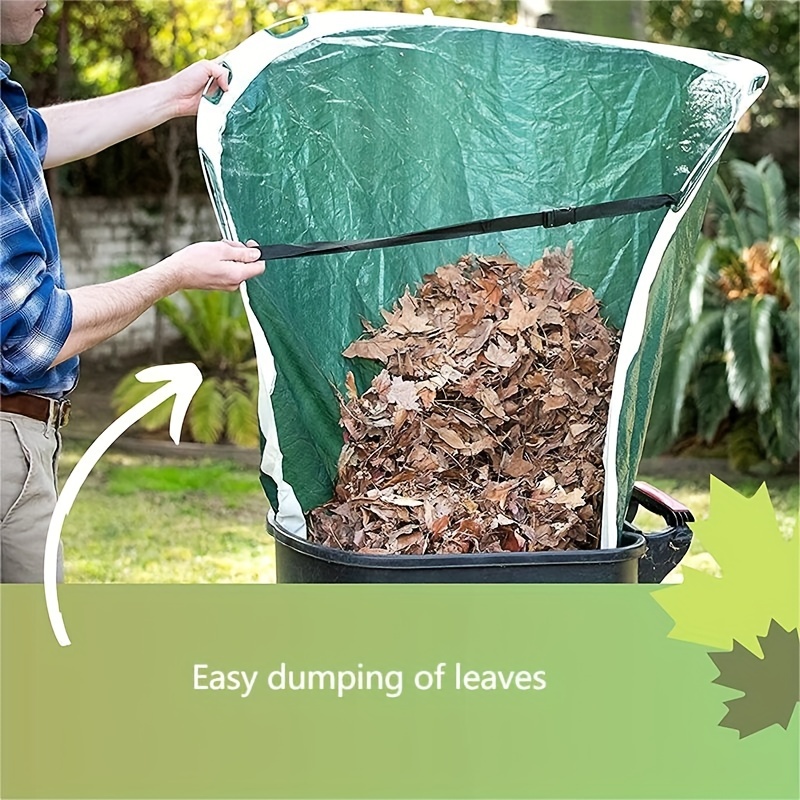 Leaf Bags Leaf Bag Holder Reusable Yard Bags Heavy Duty Waterproof  Gardening Leaf Bag Yard Patio