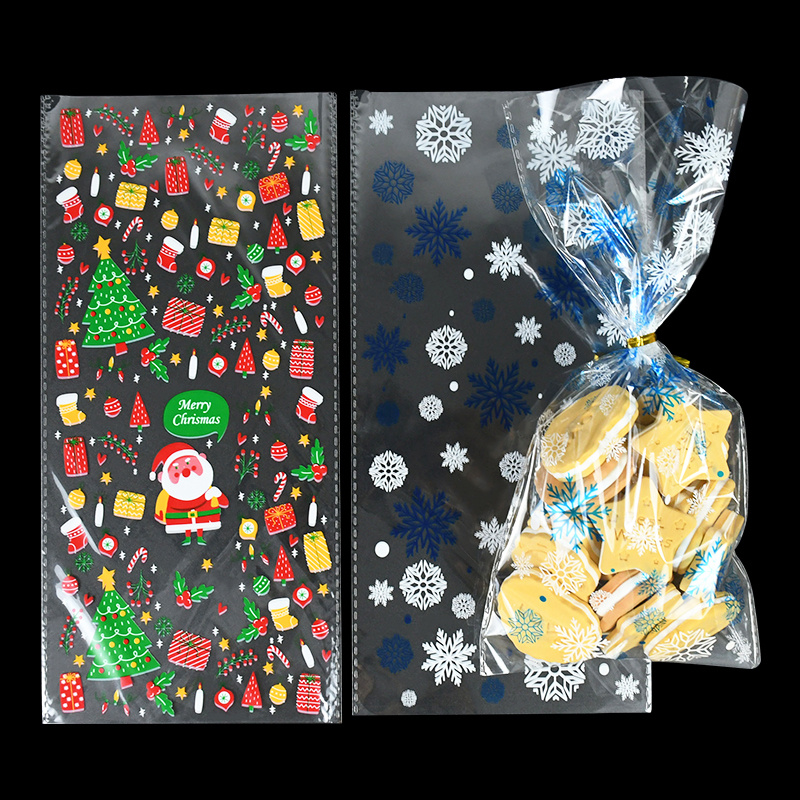 Christmas Santa Claus Snowflakes Xmas Packaging Pouch - Temu