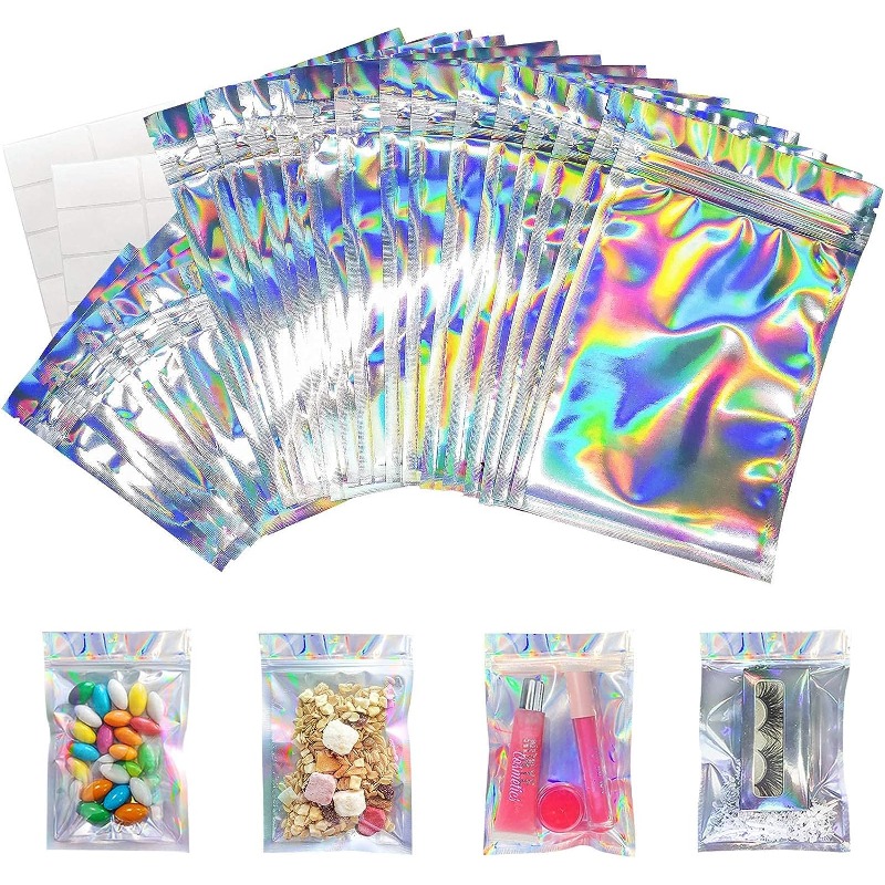 Gift Bags Reusable Sealable Bags Rainbow Pattern Zip Bags - Temu