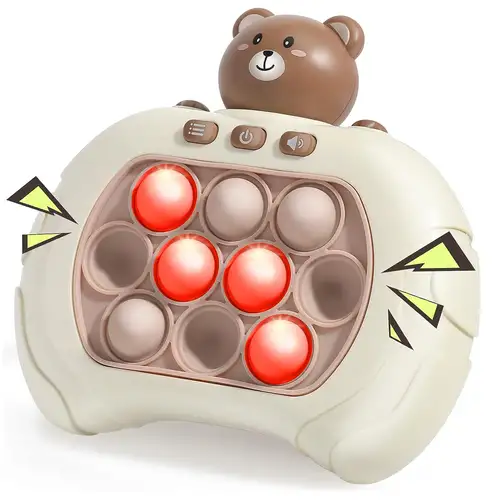 Bubble Pop Push Fidget Toy Children Handheld Quick Press Game Adult Squeeze  Stress Relief Sensory Light-Up Whac-A-Mole Toys