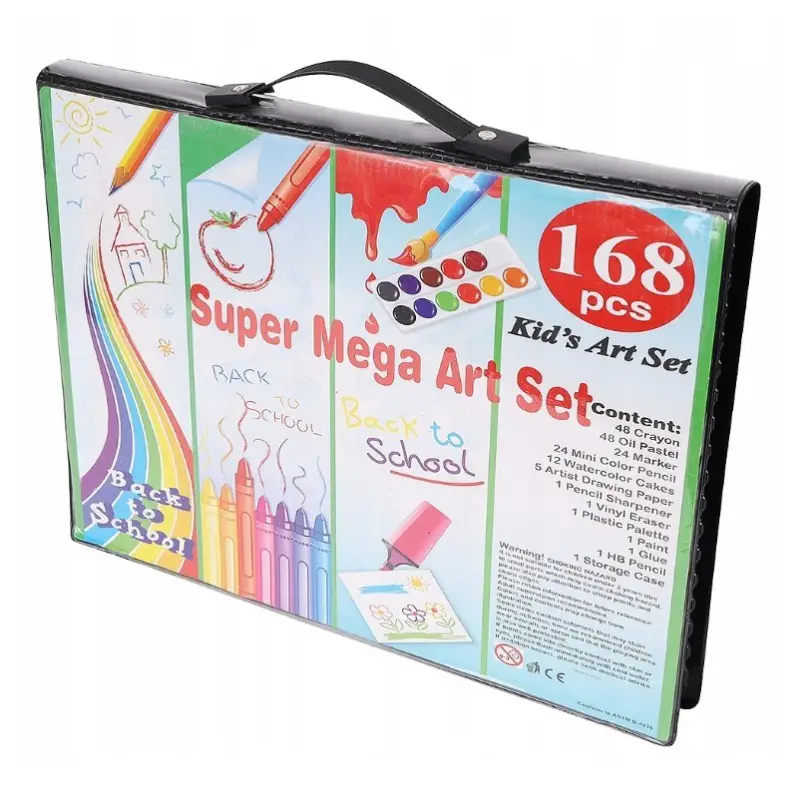 168 PCS Kids Super Mega ART Coloring Set for Arts & Crafts