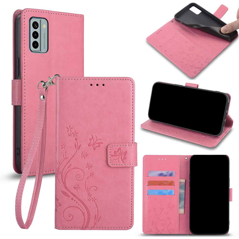 

Butterfly Flip Wallet Faux Leather Phone Case With Card Holder Phone Cover For Nokia X30 5g G60 5g G11 Plus G21 G11 G22 G42 5g