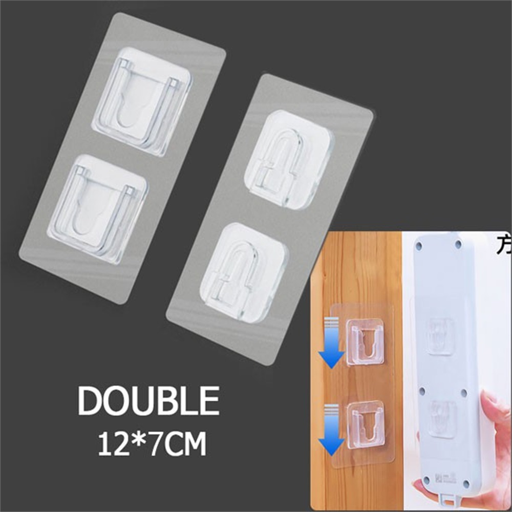 2pcs/set Double-sided Adhesive Wall Hooks, Wall Hangers, 13.2 Pounds  (maximum) For Hanging, Bathroom, Kitchen, And Office Use, Self-adhesive  Hooks To Hang, 6cmx14cm /2.36inx5.51in, Shop On Temu And Start Saving