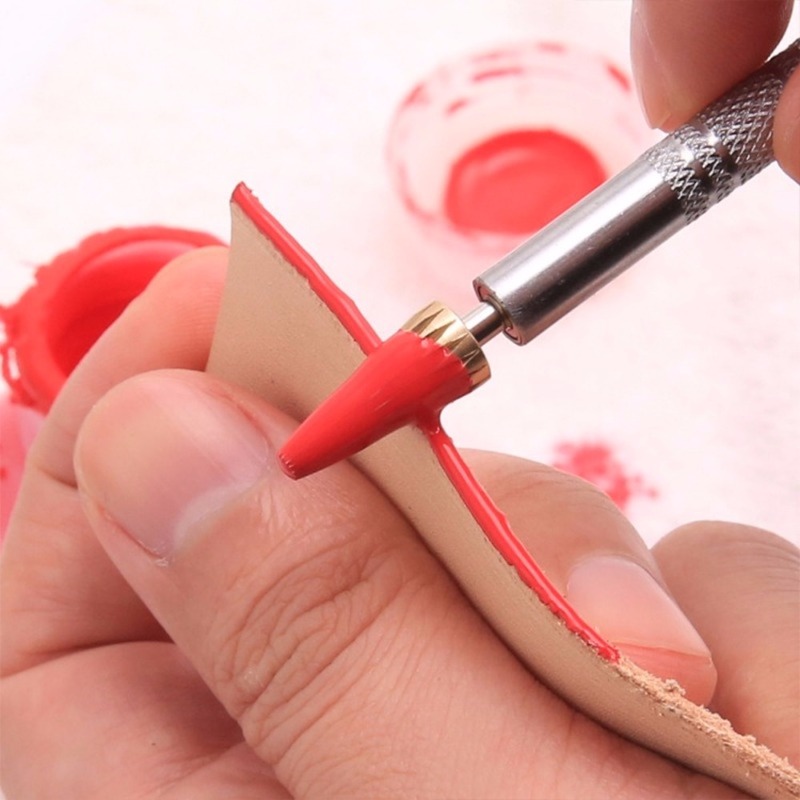 

1pc Faux Leather Edge Oil Dye Pen Applicator Speedy Paint Roller Tool Leather Craft Apply Oil Quickly Top Edge Dye Tool