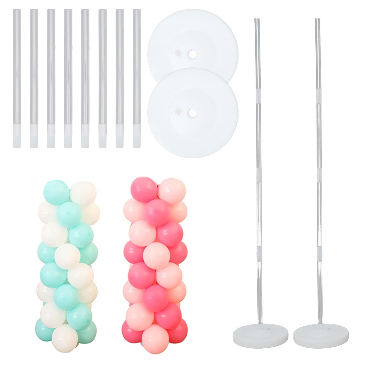 Kits de soporte de columna de globos reutilizables, soporte ajustable para  globos, arco de columna para vacaciones – Los mejores productos en la  tienda online Joom Geek