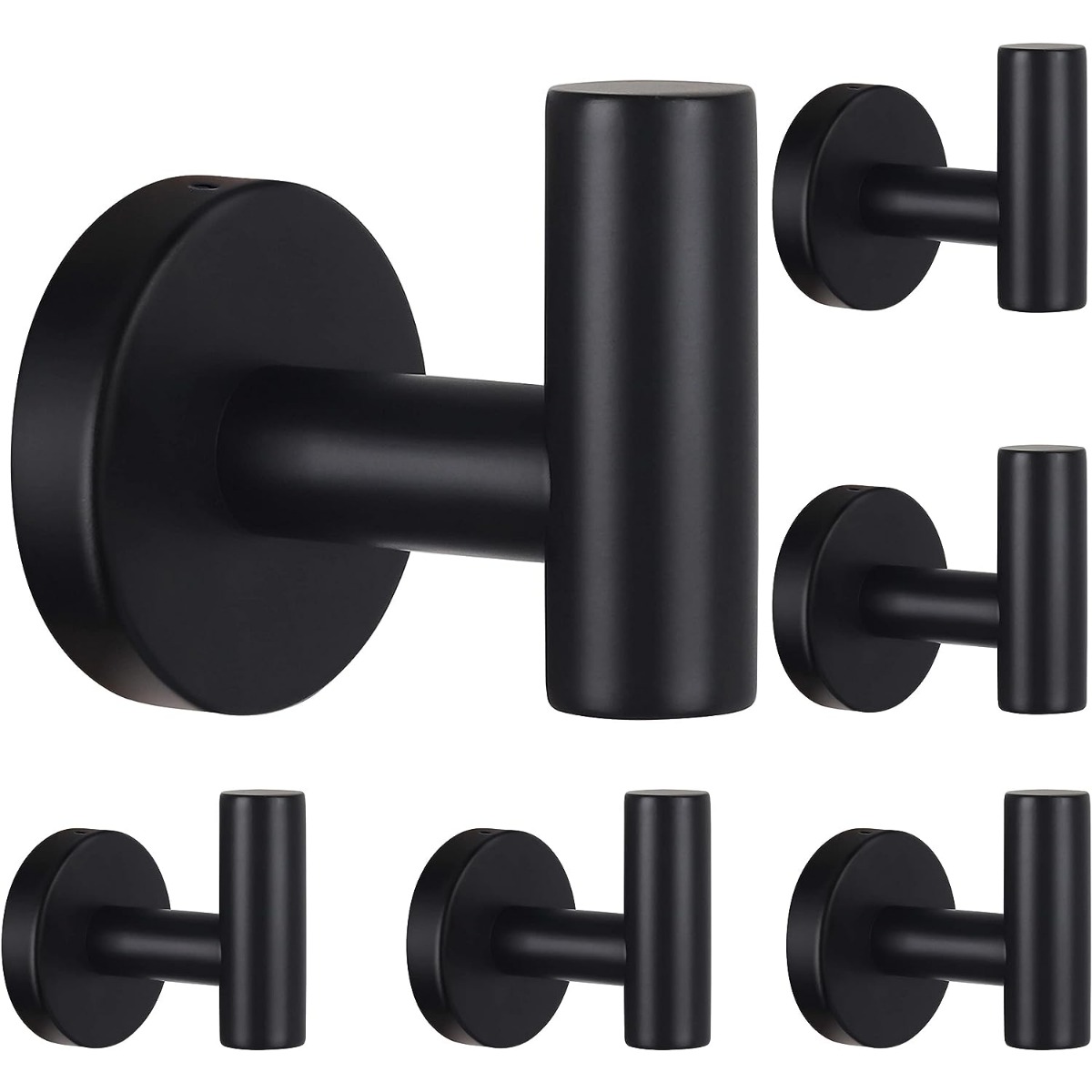 Matt black door hooks hot sale