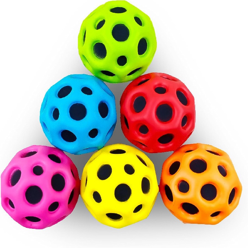 Space Balls 6 Pcs Extreme High Bouncing Ball Pop Sons Boule De