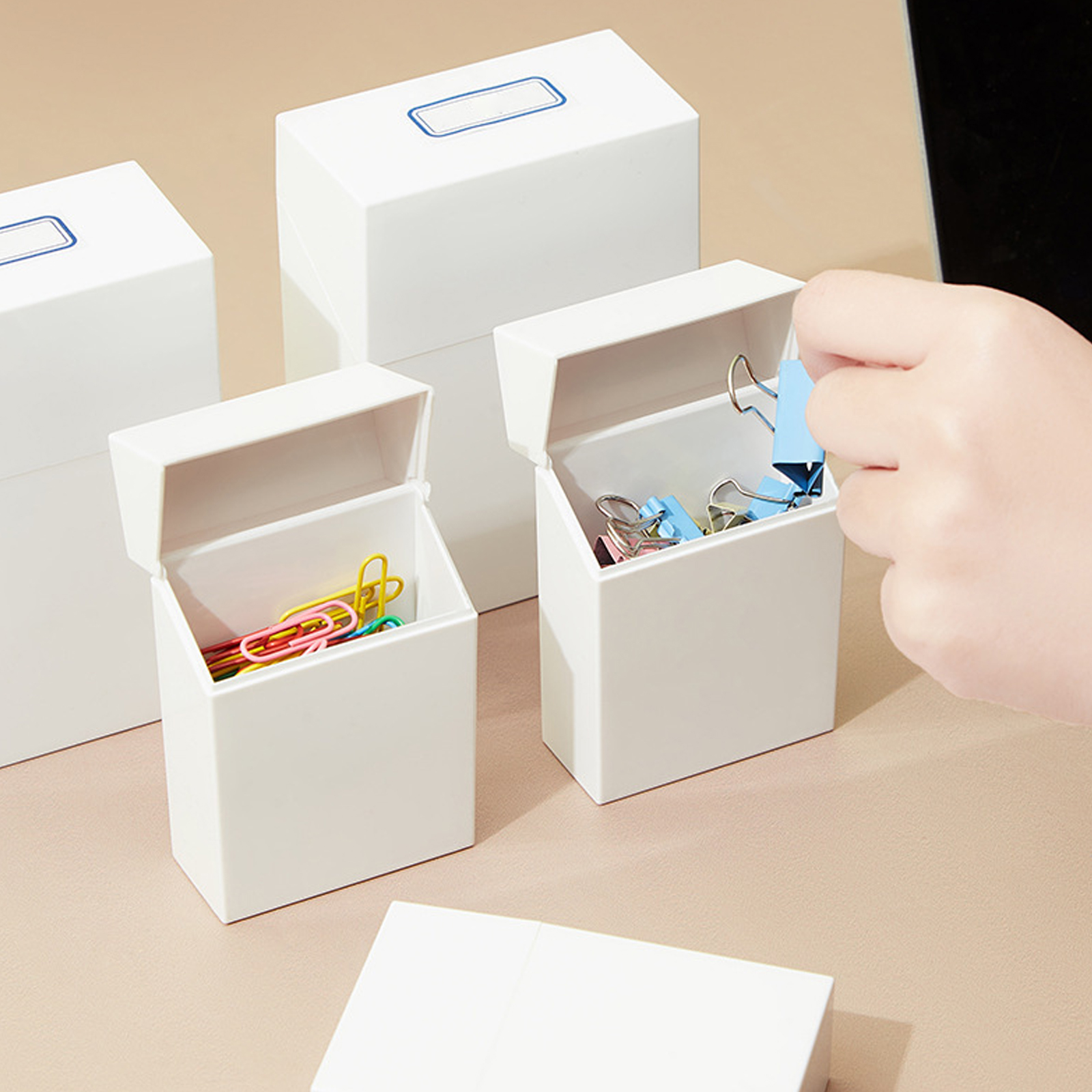 Mini Plastic Box Rectangular Box Translucent Box Packing Box Storage Box  Dustproof Durable Strong Jewelry Storage