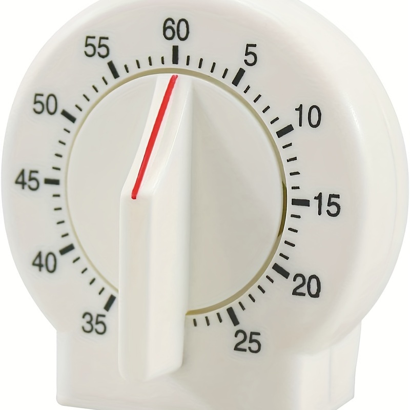 Kitchen Timers, 60 Minute Square Kitchen Mechanical Timer, Manual