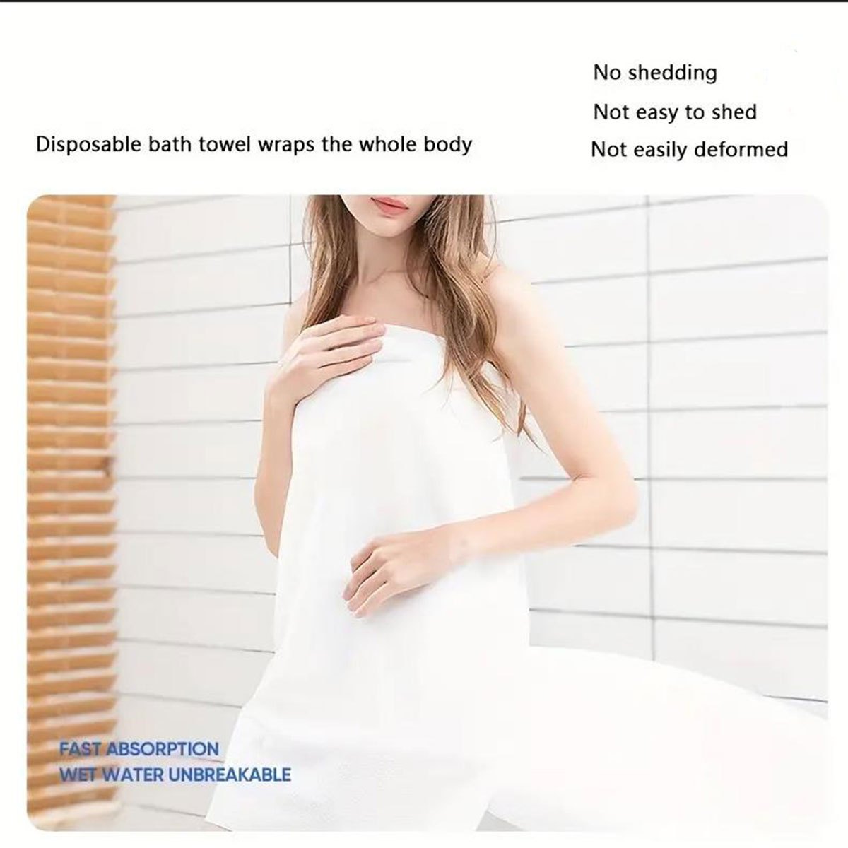 Cotton Bath Towels Set, 25pcs Disposable Bath Sheets for Spa & Travel