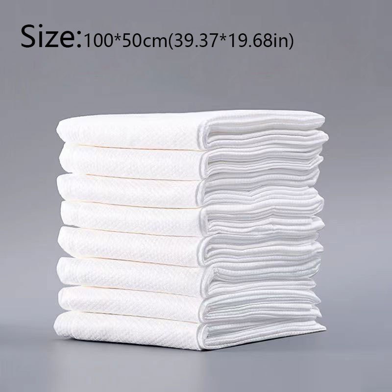 Cotton Bath Towels Set, 25pcs Disposable Bath Sheets for Spa & Travel
