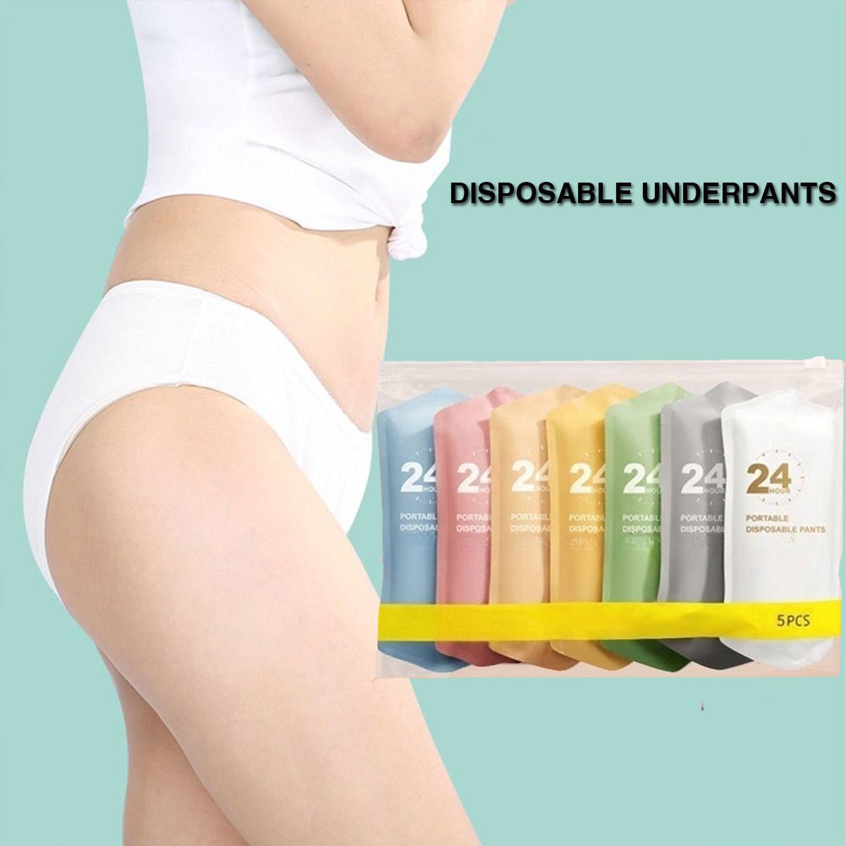 4pcs Womens Disposable Underwear For Outdoor Travel Camping Menstrual Period  Postpartum Recovery - Sports & Outdoors - Temu