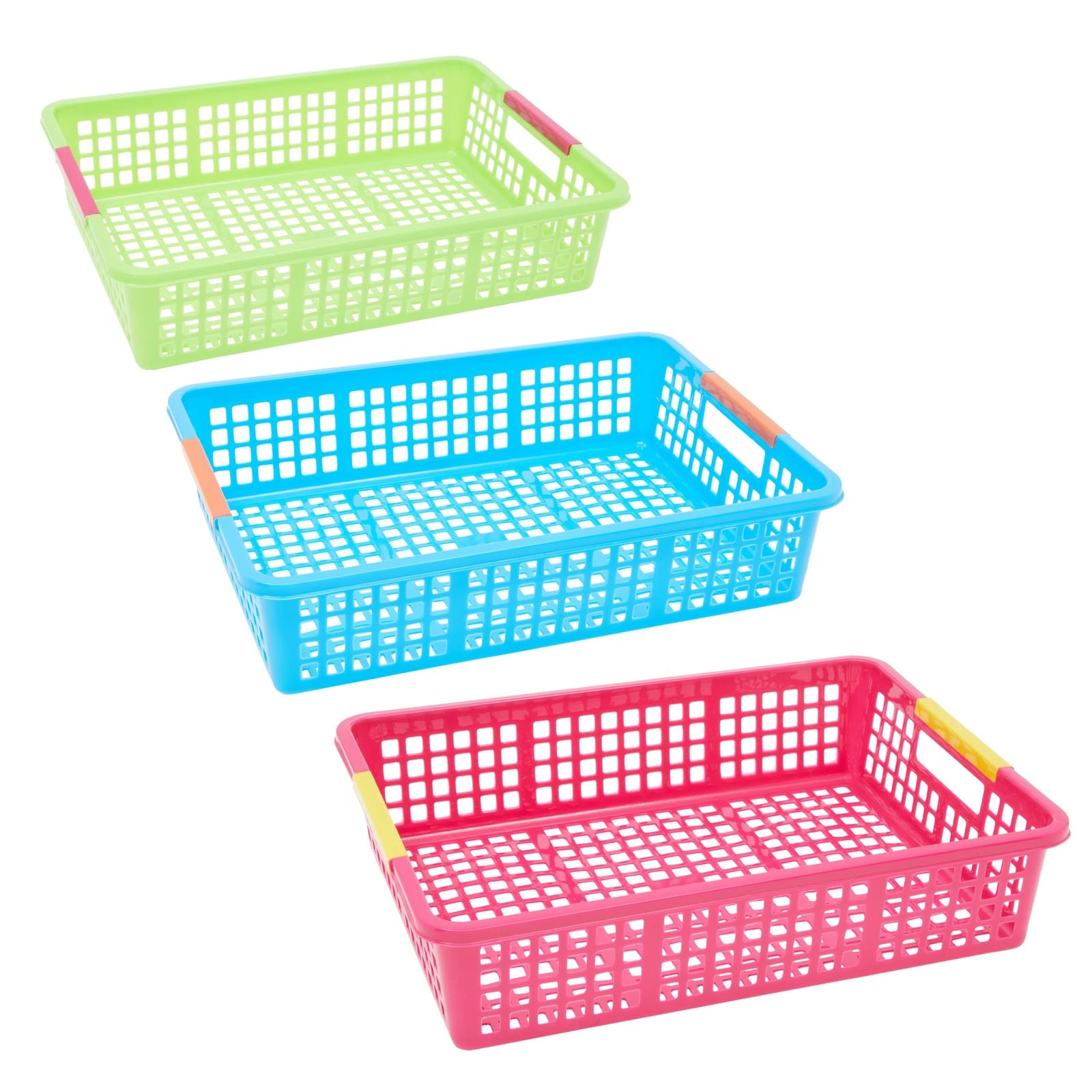 Plastic Rectangular Storage Basket Classroom Stationery - Temu