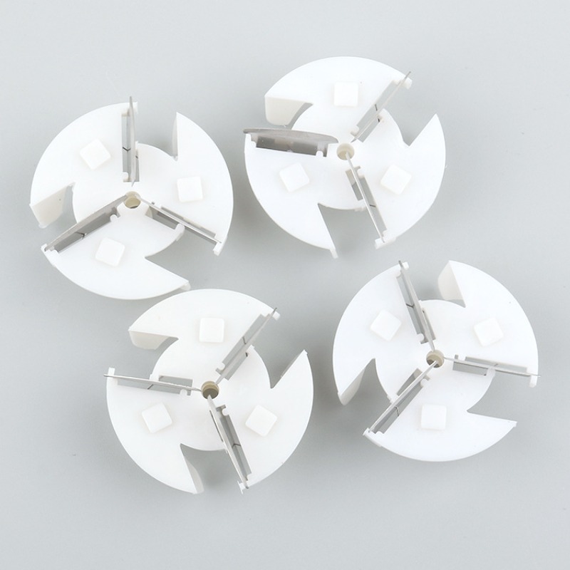 Image of 4pcs Electric Sweater Pilling Machine Accessory, Metal And Plastic Fabric Shaver Replacement , Efficient Lint Remover Cutter Head Additions For Clothes Fuzz Shaving