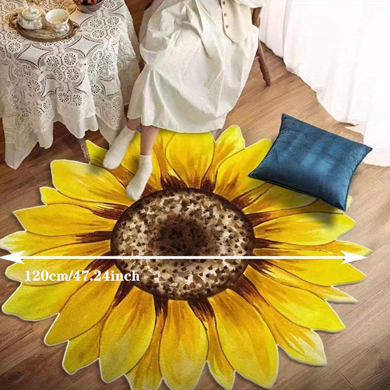 3d Three dimensional Sunflower Living Room Kitchen Floor Mat - Temu