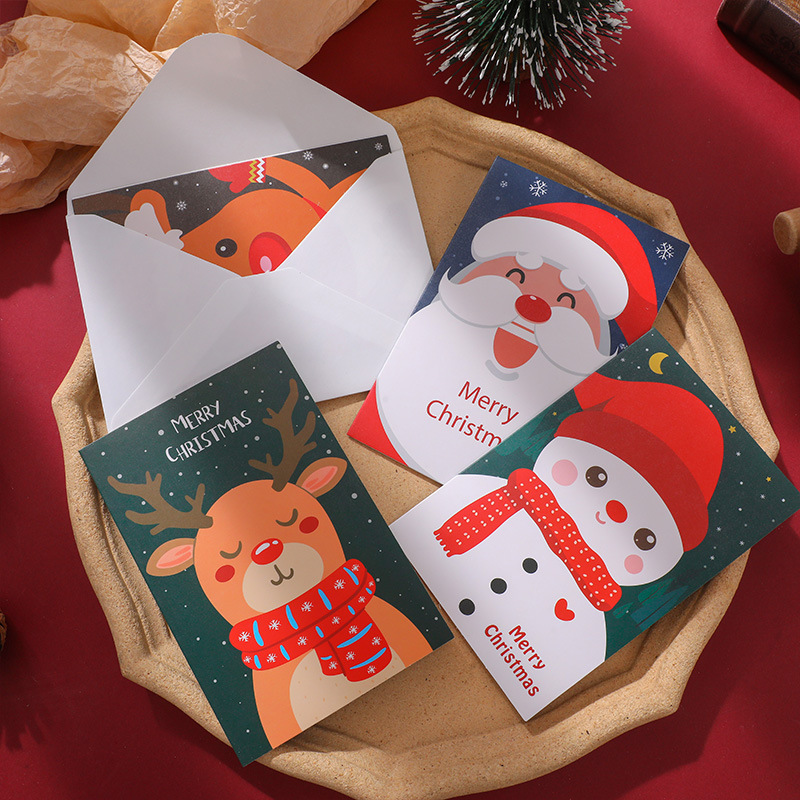 Cartes de voeux cadeaux - 6 cartes - Cartes et Papiers de Noël