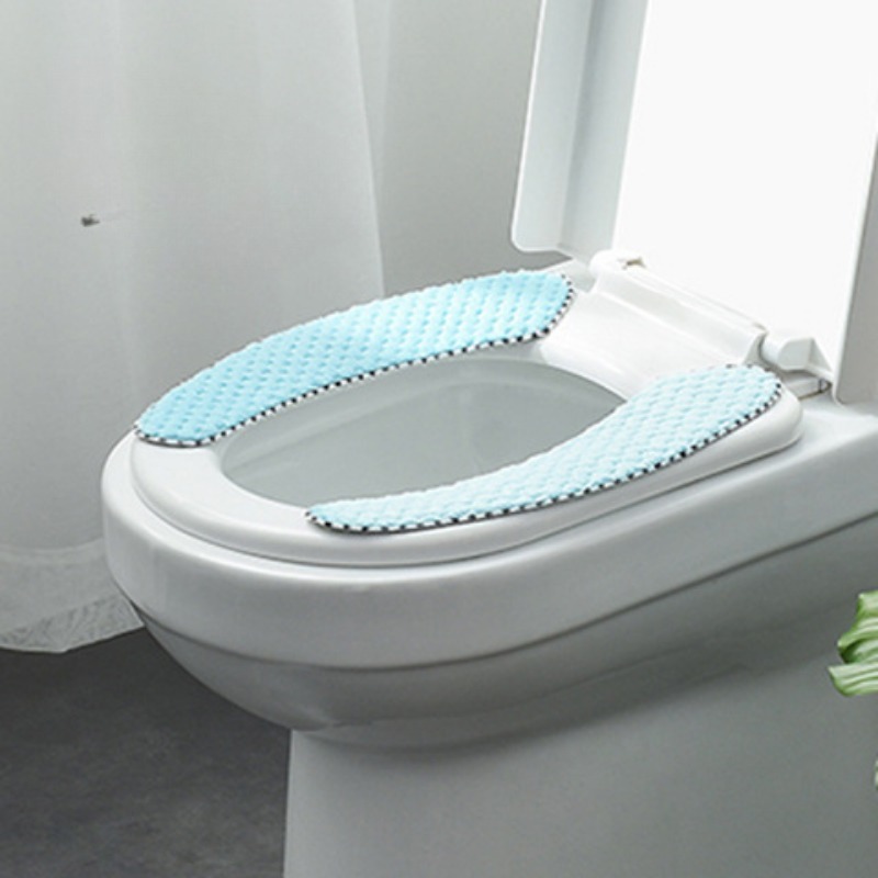 Plush Warm Thick Padded Toilet Seat Cover Mat Non Slip Soft - Temu