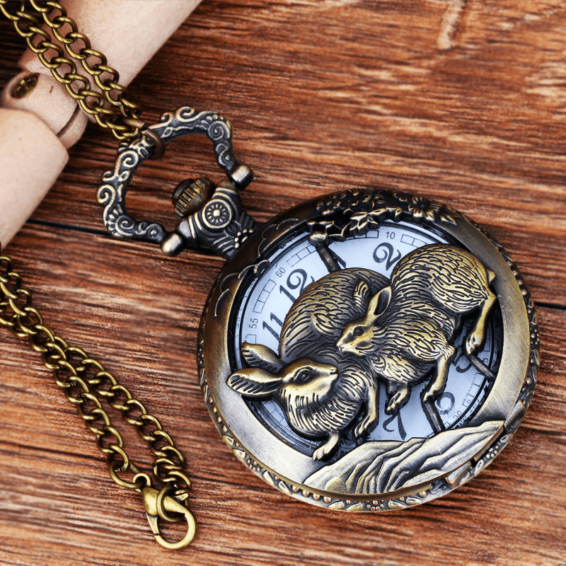 Rabbit discount pocket watch