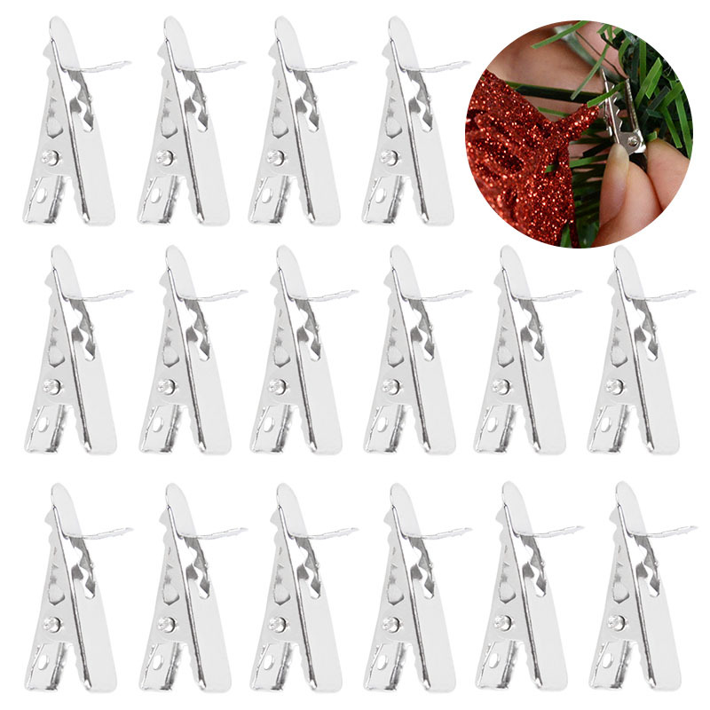 5/30Pcs Metal Clips for Christmas Flowers Tree Flower Party