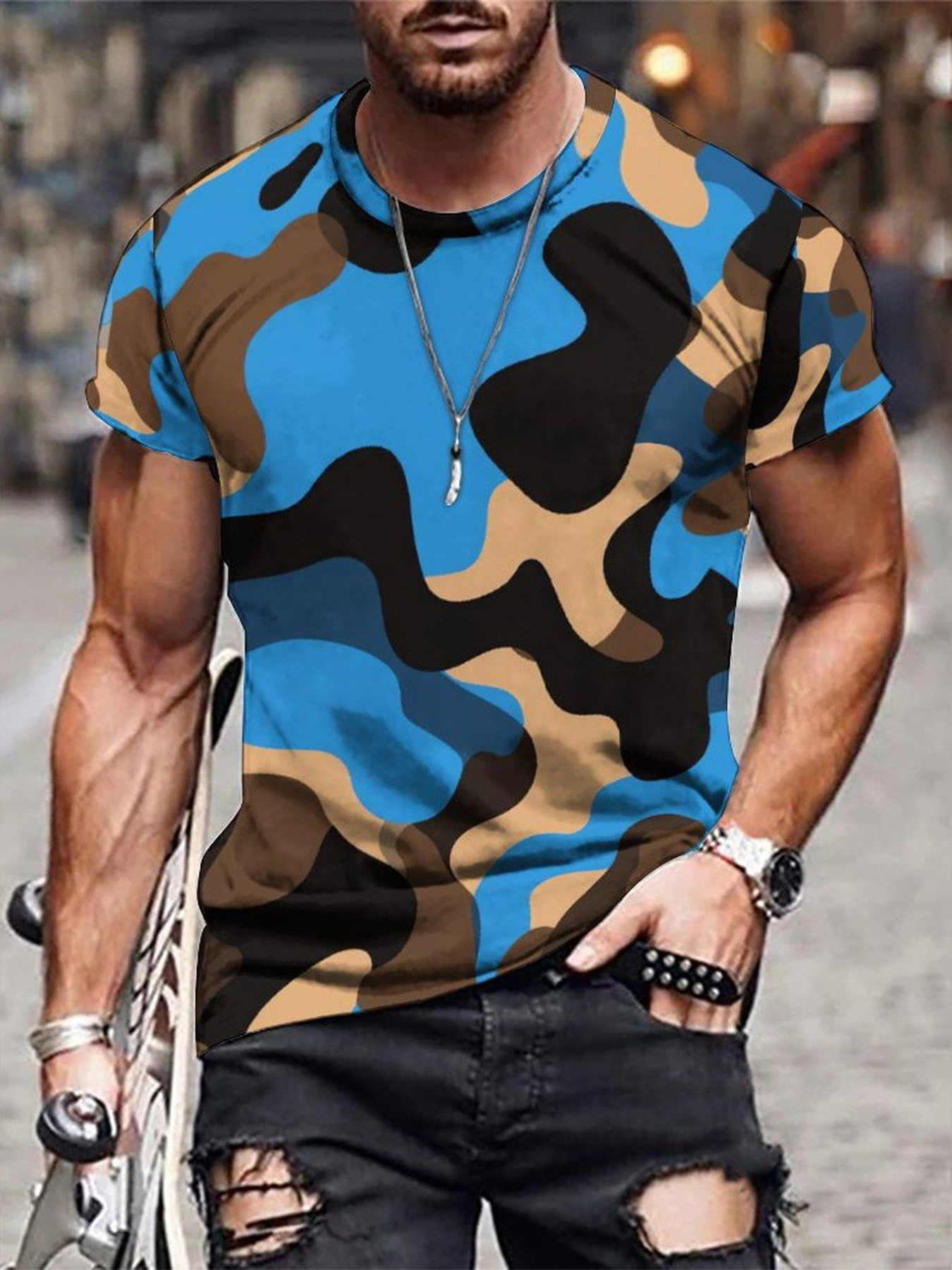 blue camo t shirts