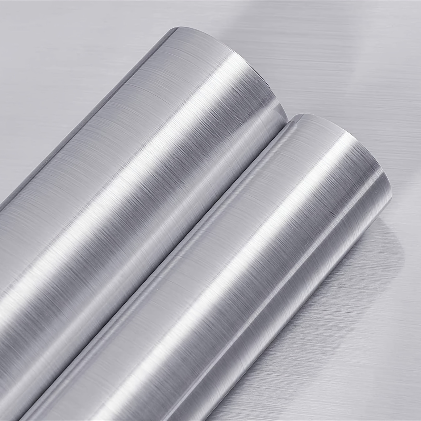 Stainless Steel Contact Paper for Appliances Metal Silver Contact Paper for Dishwasher Fridge Refrigerator Peel and Stick Backsplash Glossy