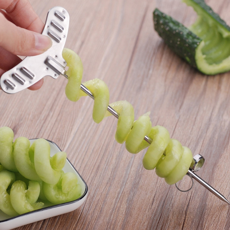 1pc Spiral Slicing Knife for Fruits and Vegetables - Effortlessly Cut Thin  Slices with Precision and Ease