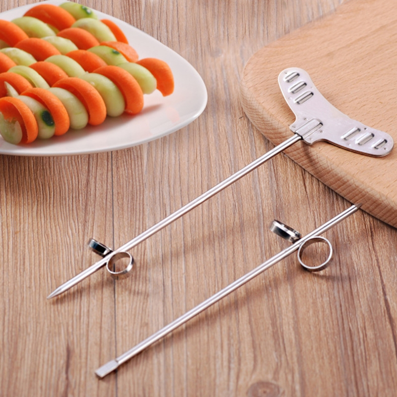 Spiral Slicing Knife For Fruits And Vegetables Effortlessly - Temu