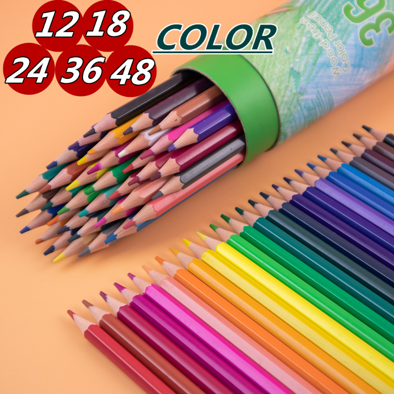 24pcs Colored Pencil Set, Minimalist Multi-purpose Colored Pencil For Adult  Coloring Book