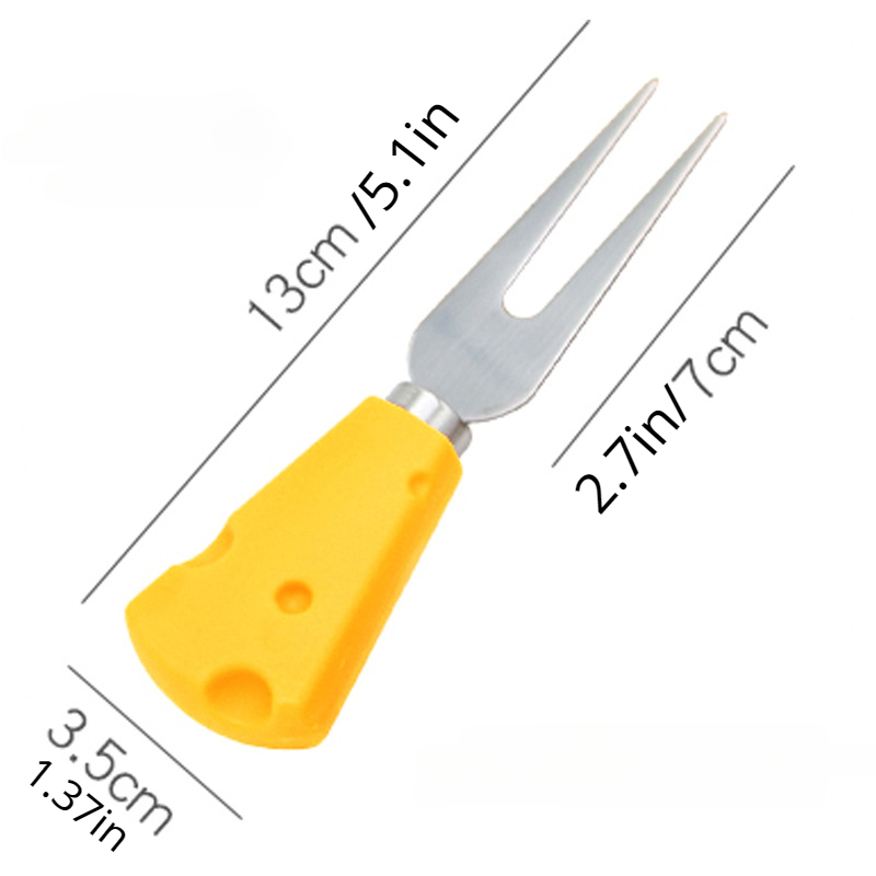 2pcs/set Stainless Steel Cheese Knife, Cute Cheese Decor Knife Set