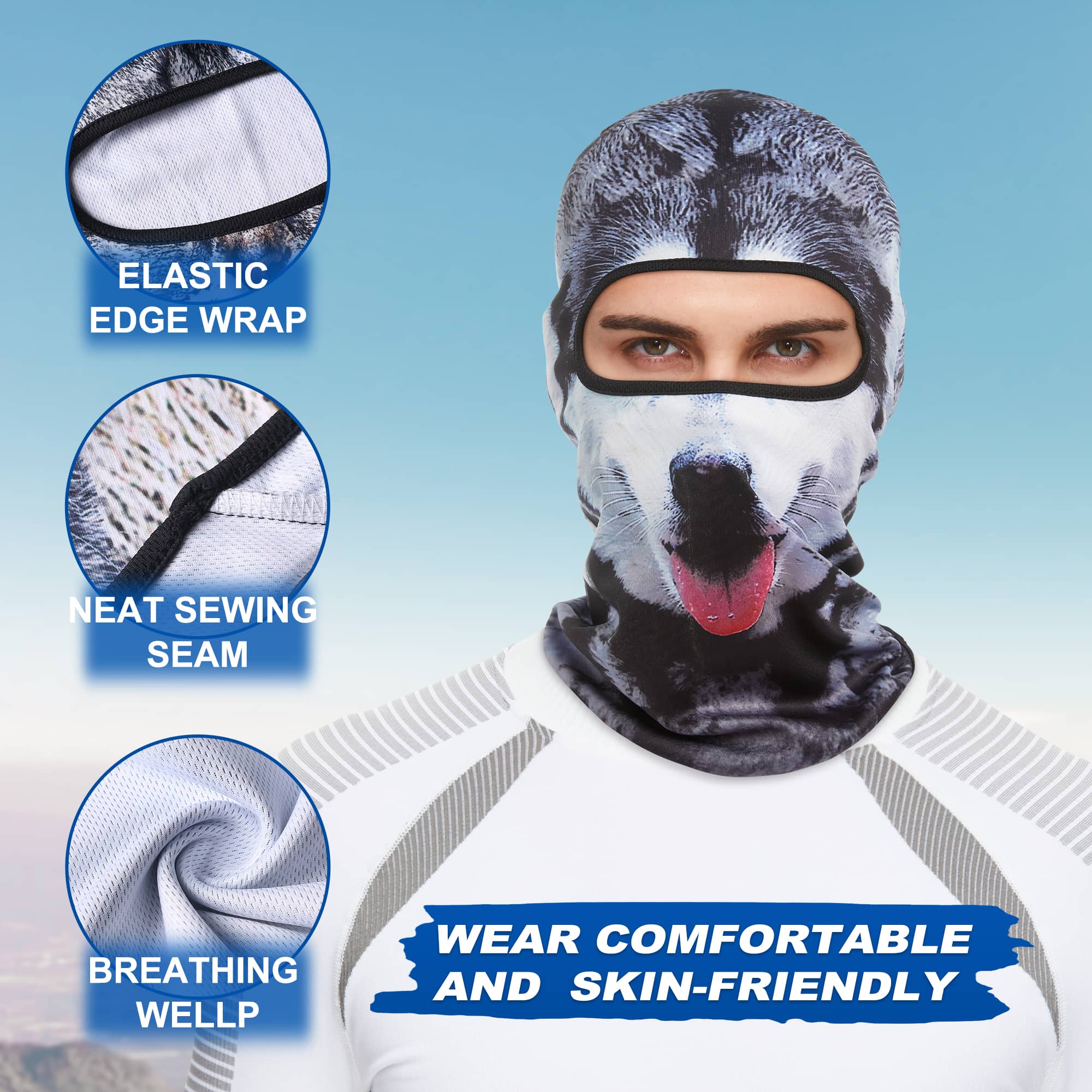 Animal Ski Mask - Balaclava Animal Mask