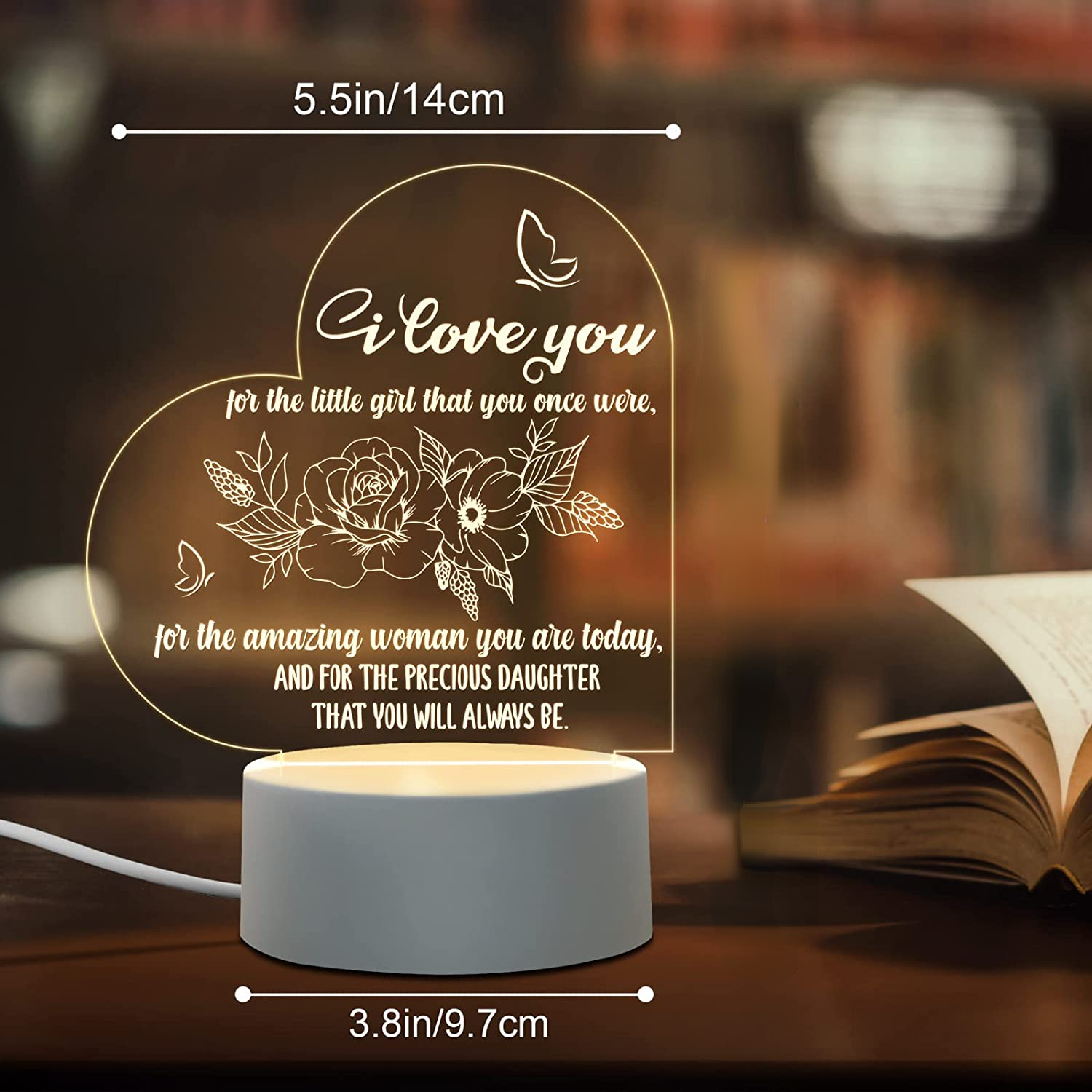 Engraved Night Light Gifts For Adult Daughters From Mom - Temu
