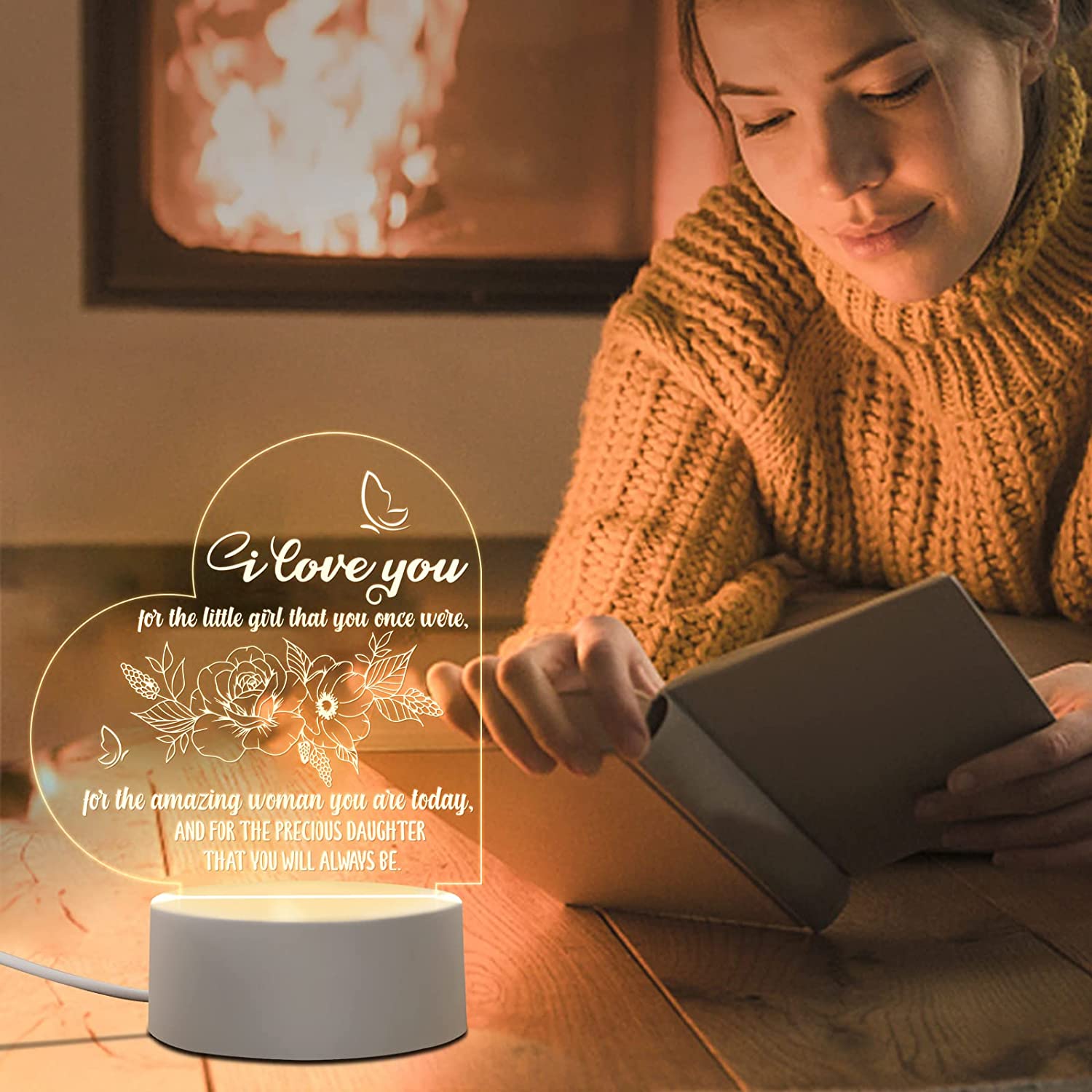 Engraved Night Light Gifts For Adult Daughters From Mom - Temu