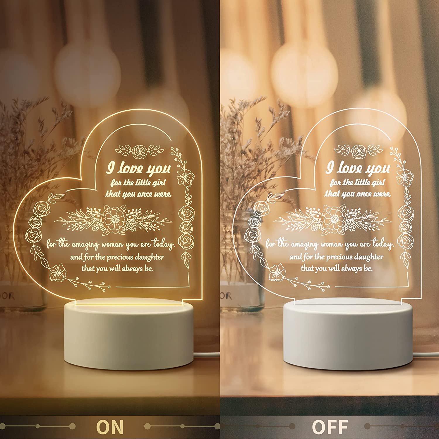 Engraved Night Light Gifts For Adult Daughters From Mom - Temu