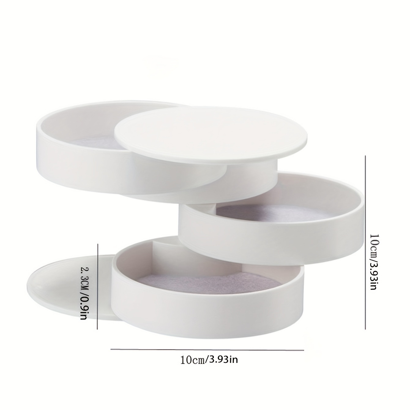 Rotating Desktop Storage Box Hair Accessories Jewelry Makeup Box