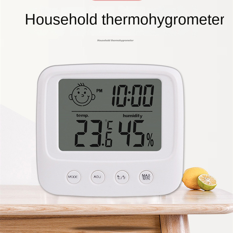 Thermomètre intérieur Hygro et horloge (E96) - Chine Thermomètre intérieur,  Hygro et horloge