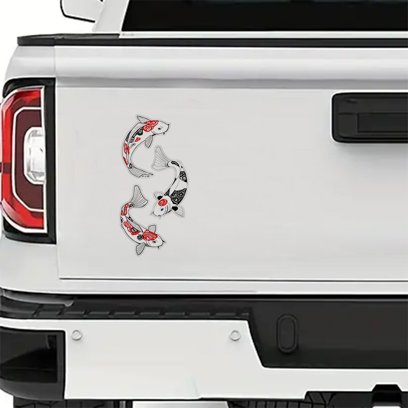 13cmx9.9cm for Fly Fishing Car Sticker Waterproof Scratch Proof RV Van  Truck : : Automotive